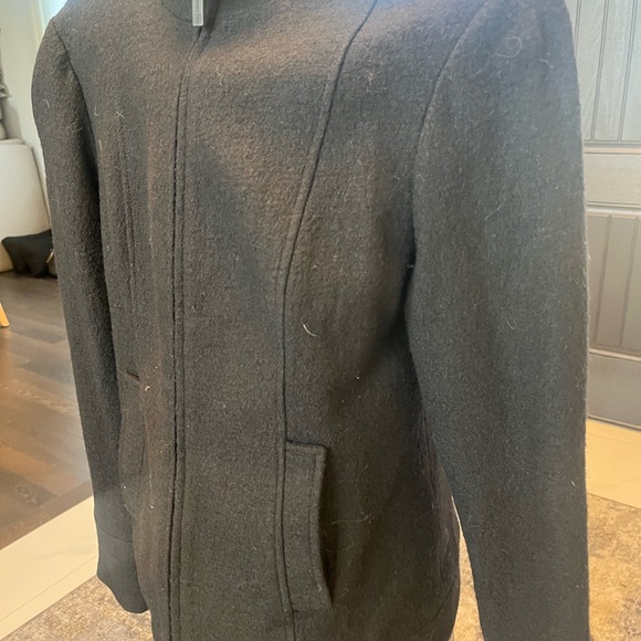 Della Spiga Italy đź–¤wool viscose very tailored black jacket very edgy and trimđź–¤ - Picture 4 of 17